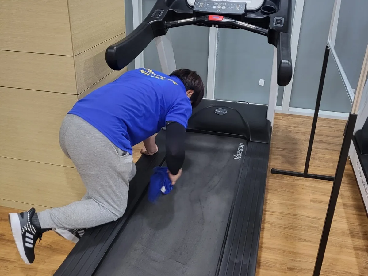 강서구 명지동 피트니스 라커 검사실 위생청소 사례 - 행진크린